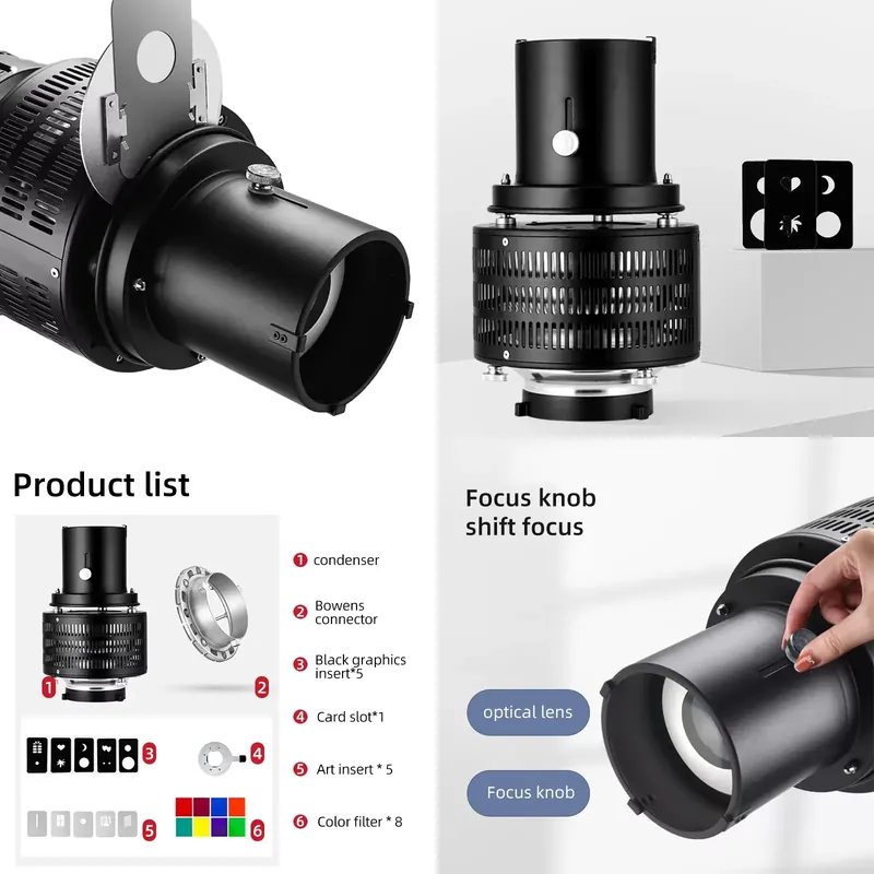 Photography Lighting Brands - 보웬스 마운트 비디오 광학 스누트 사진