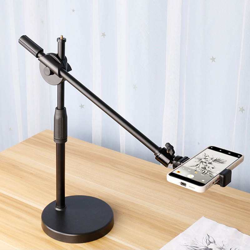 Photography Mobile Lighting - 링 라이트 테이블이 있는 오버헤드 삼각대