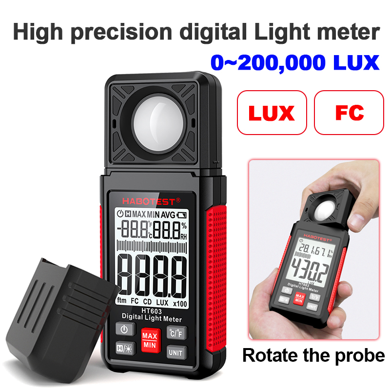 HT603 디지털 럭스미터 0~200,000럭스 LCD - Photography Lighting Meter 리뷰 및 가격