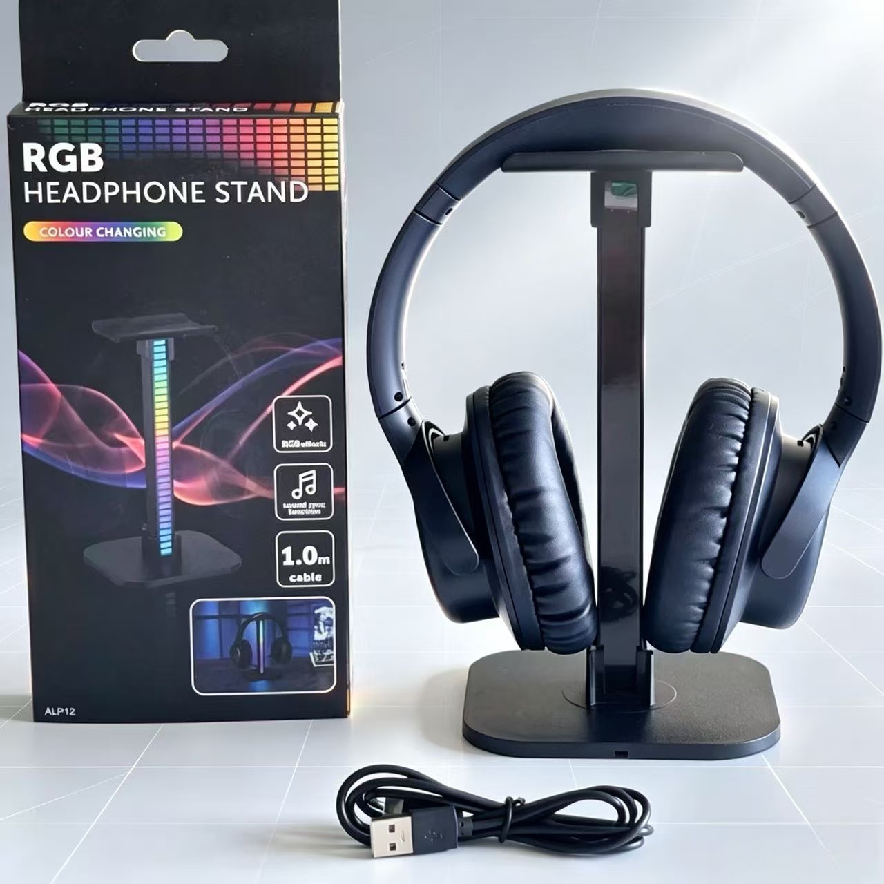 USB 게이밍 헤드폰 스탠드 RGB 리듬 라이트 탈착식 - Photography Lighting Game 리뷰 및 가격