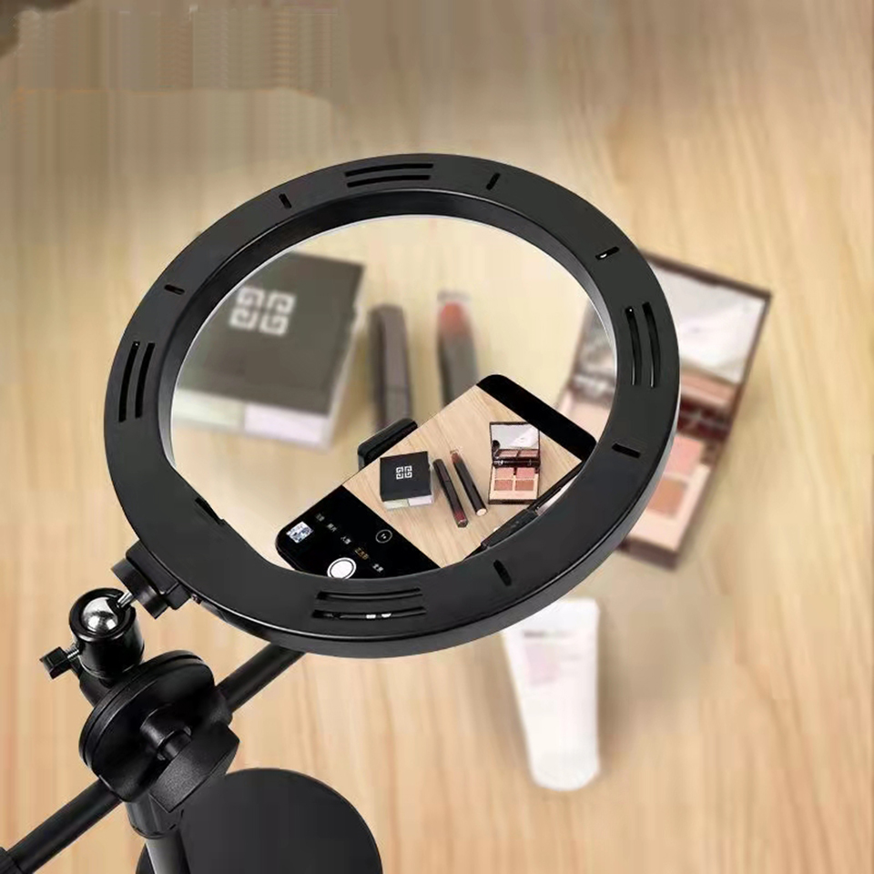 링 라이트 테이블이 있는 오버헤드 삼각대 테이블 상판  - Photography Mobile Lighting 리뷰 및 가격